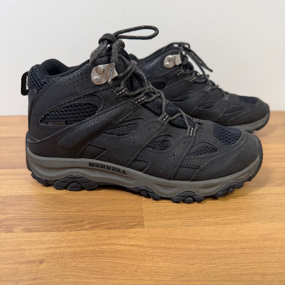 Merrell Moab 2 Mid Waterproof Kids Hiking Boots Black MK265702 Size 5M